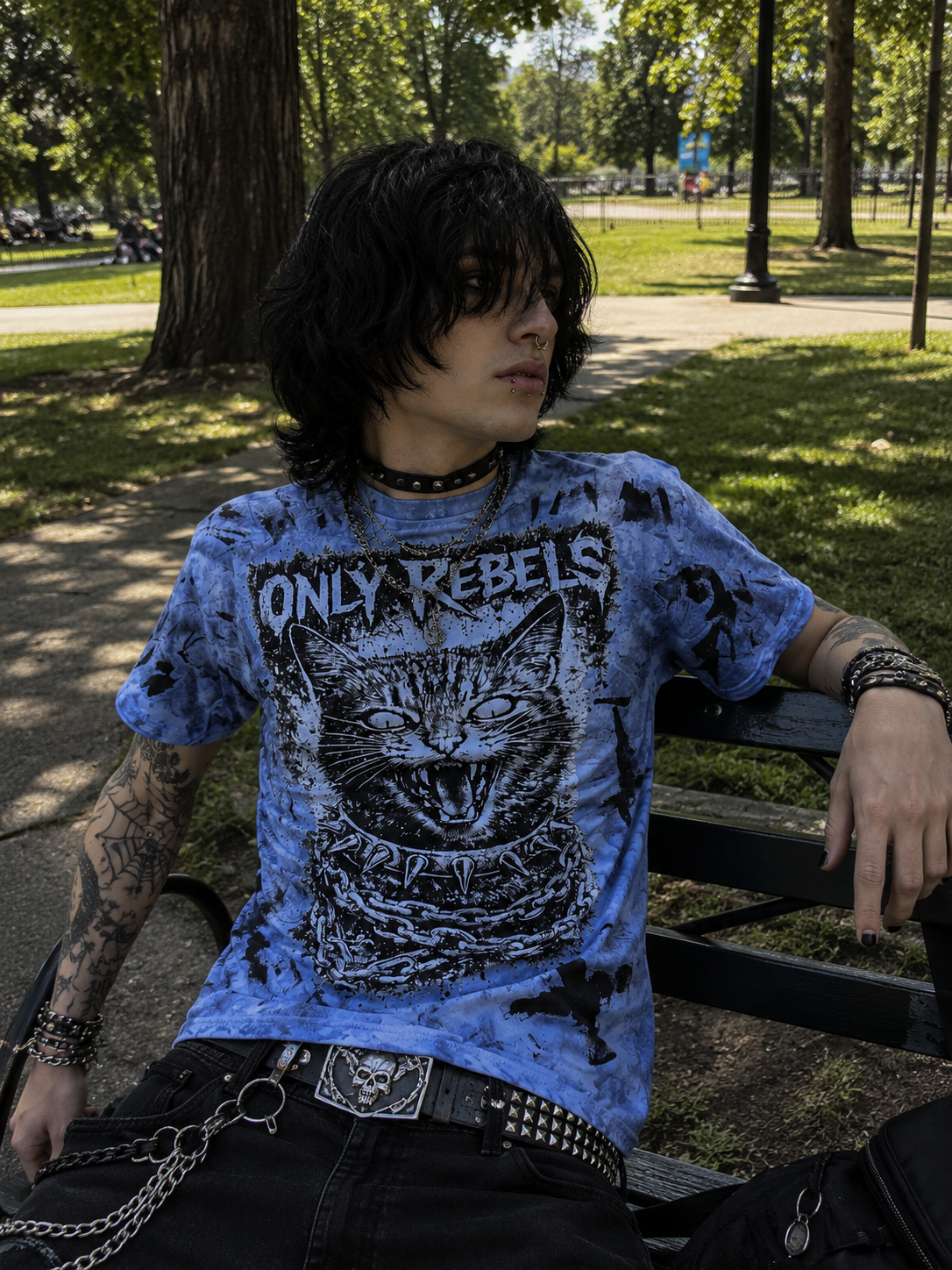 Only Rebels Kitty with Chain Shirt