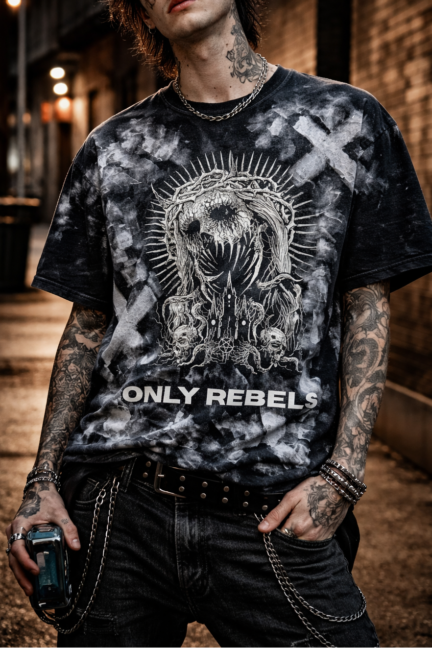 Only Rebels Pray Handmade Shirt