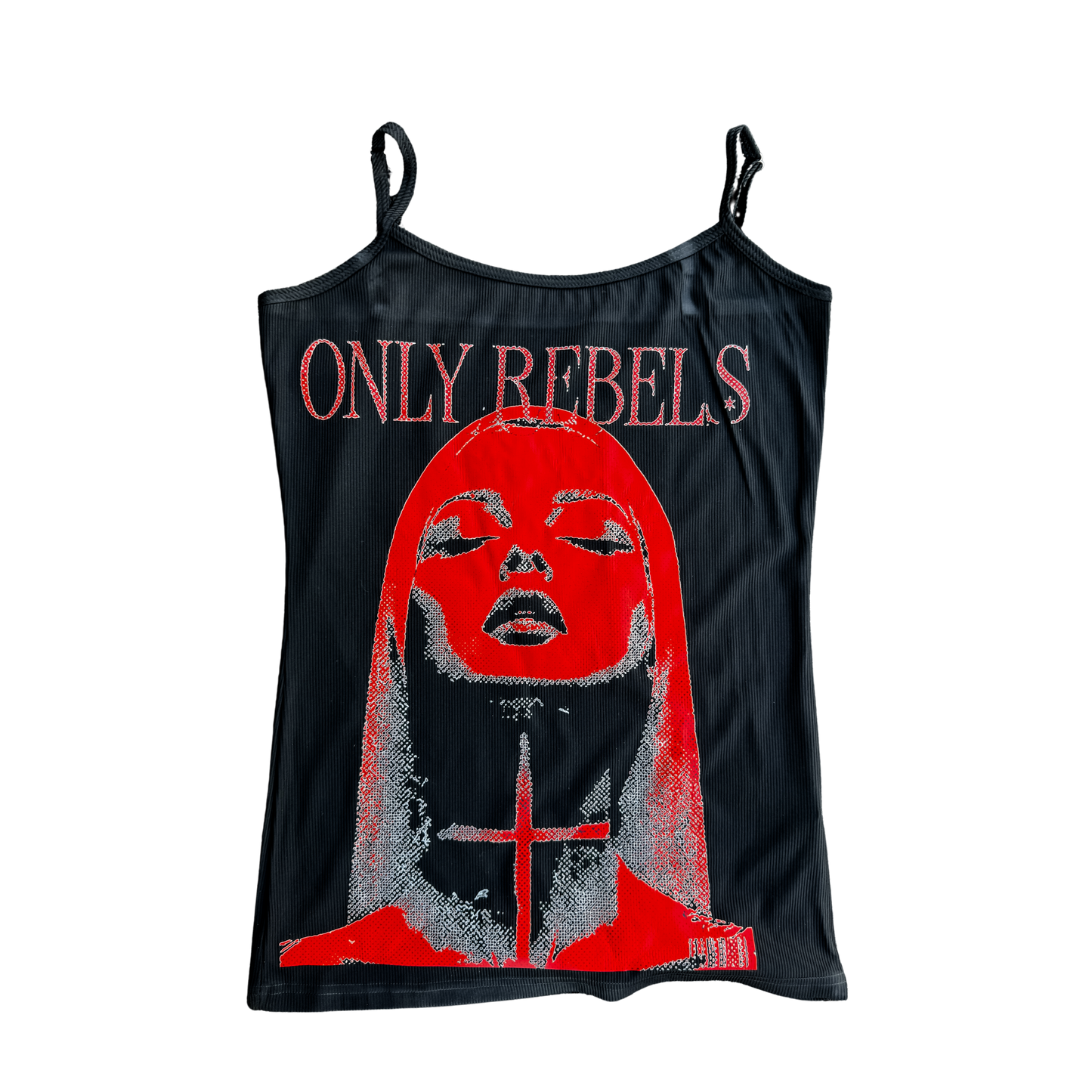 Only Rebels Red and Black Women's Tank