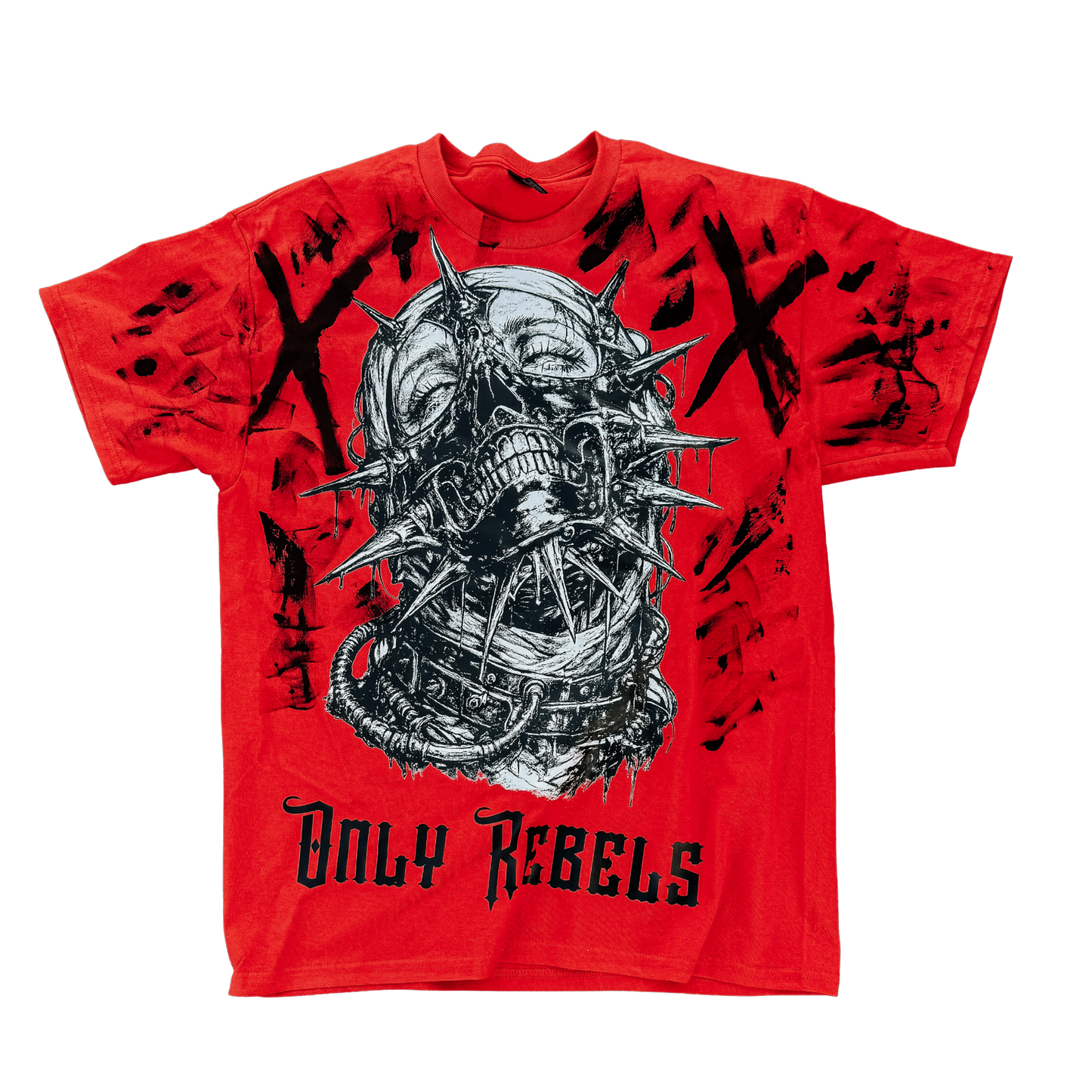 Only Rebels Masked Girl Red Shirt