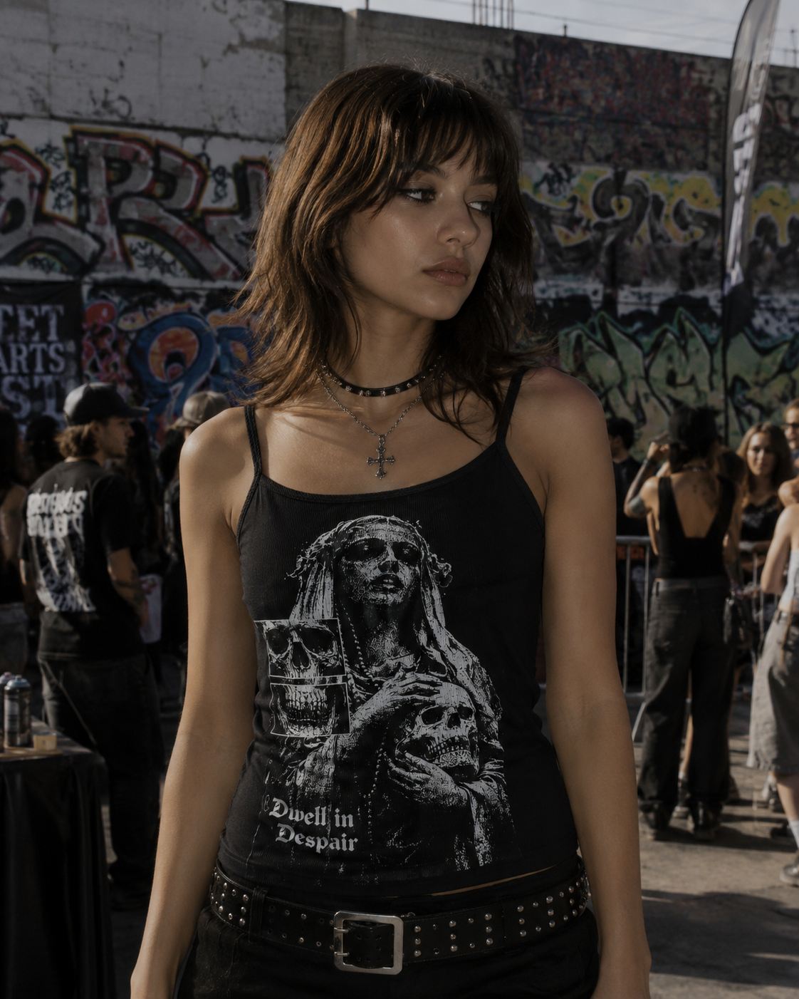 Mary and Skull Women's Tank
