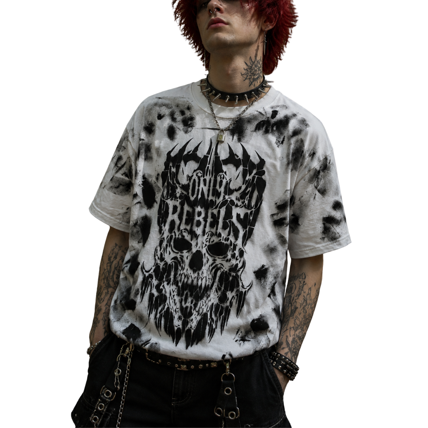 Black Skull Design Shirt
