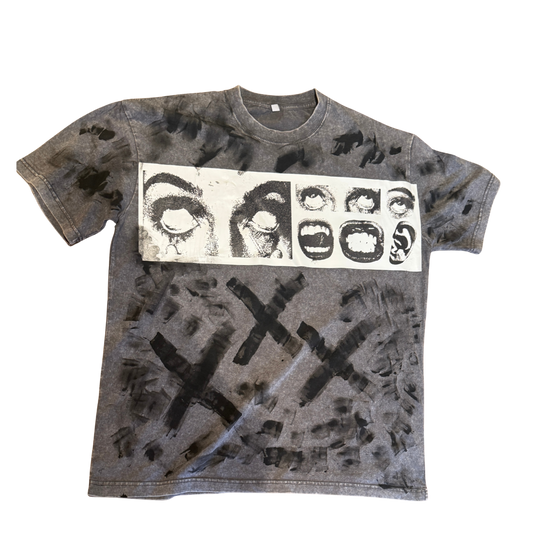 Eyes Acid Wash Gray Shirt