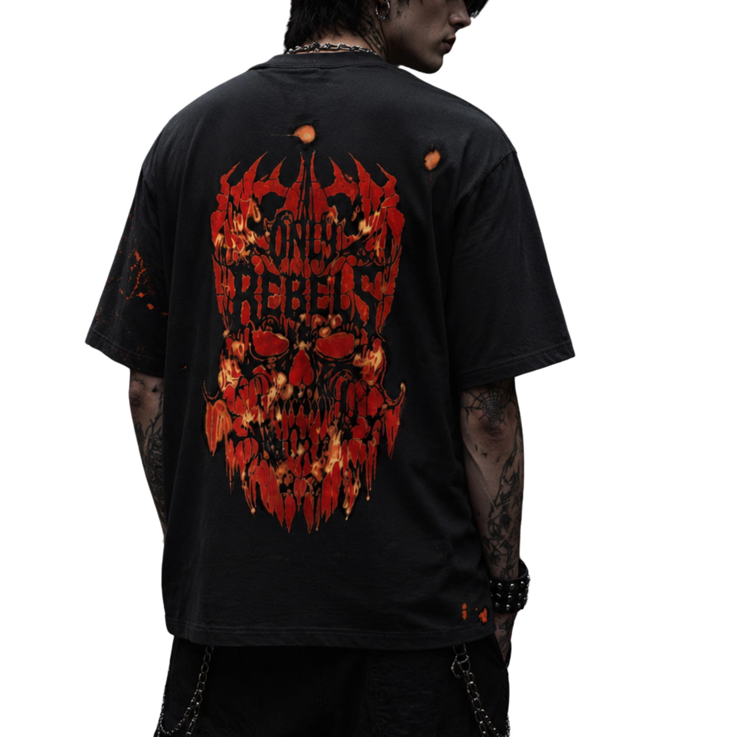 Skull and Chains Only Rebels Shirt